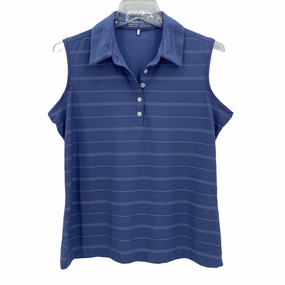Nike Golf-Women’s Lavender Striped Sleeveless Polo